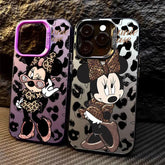 Disney Leopard Mickey Minnie Phone Case for iPhone